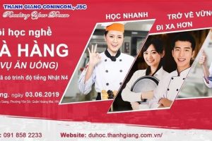 THÔNG BÁO Khai giảng lớp kỹ năng nghề nhà hàng – Tháng 06/2019