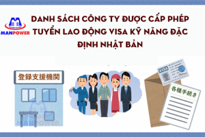 Tổng hợp các công ty được cấp phép tuyển lao động Visa Kỹ Năng Đặc Định Nhật Bản