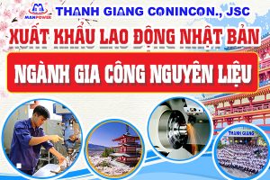 Xuất khẩu lao động Nhật Bản ngành gia công nguyên liệu