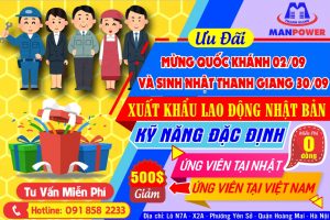 Chương trình Ưu Đãi chào mừng Quốc Khánh 2/9 và sinh nhật Thanh Giang 30/9
