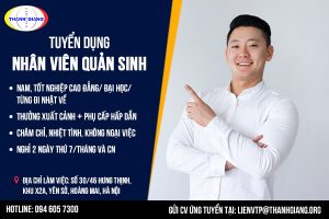 TUYỂN DỤNG NHÂN VIÊN QUẢN SINH