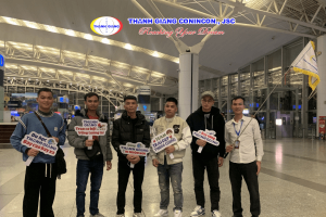 Năm mới sang, rộn ràng hành trình mới: Thanh Giang tiễn chân 5 bạn Thực tập sinh đơn sản xuất bìa carton lên đường tới Nhật Bản! (12/01/2024)