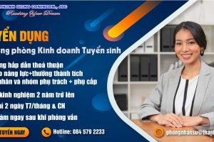 TUYỂN DỤNG TRƯỞNG PHÒNG KINH DOANH TUYỂN SINH